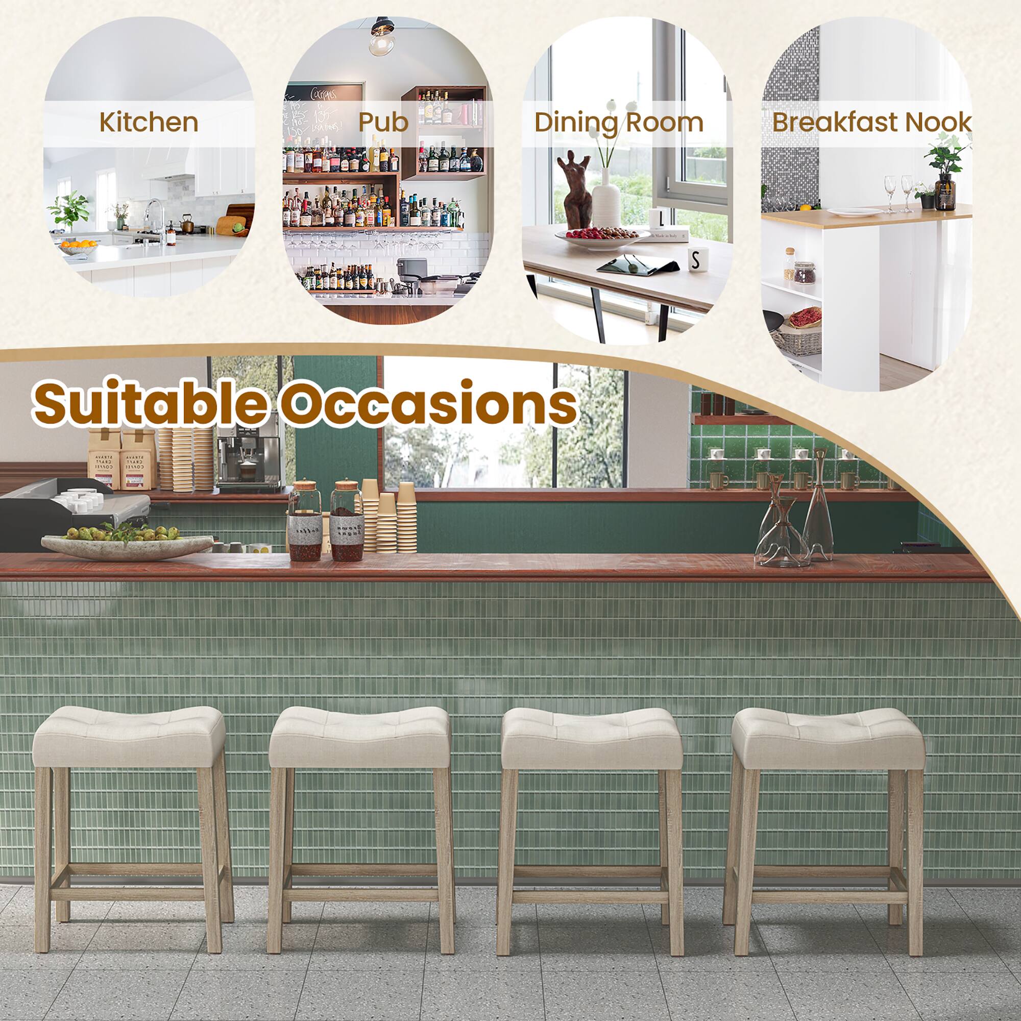 Kitchen  
Pub  
Dining Room  
Breakfast Nook  

Suitable Occasions