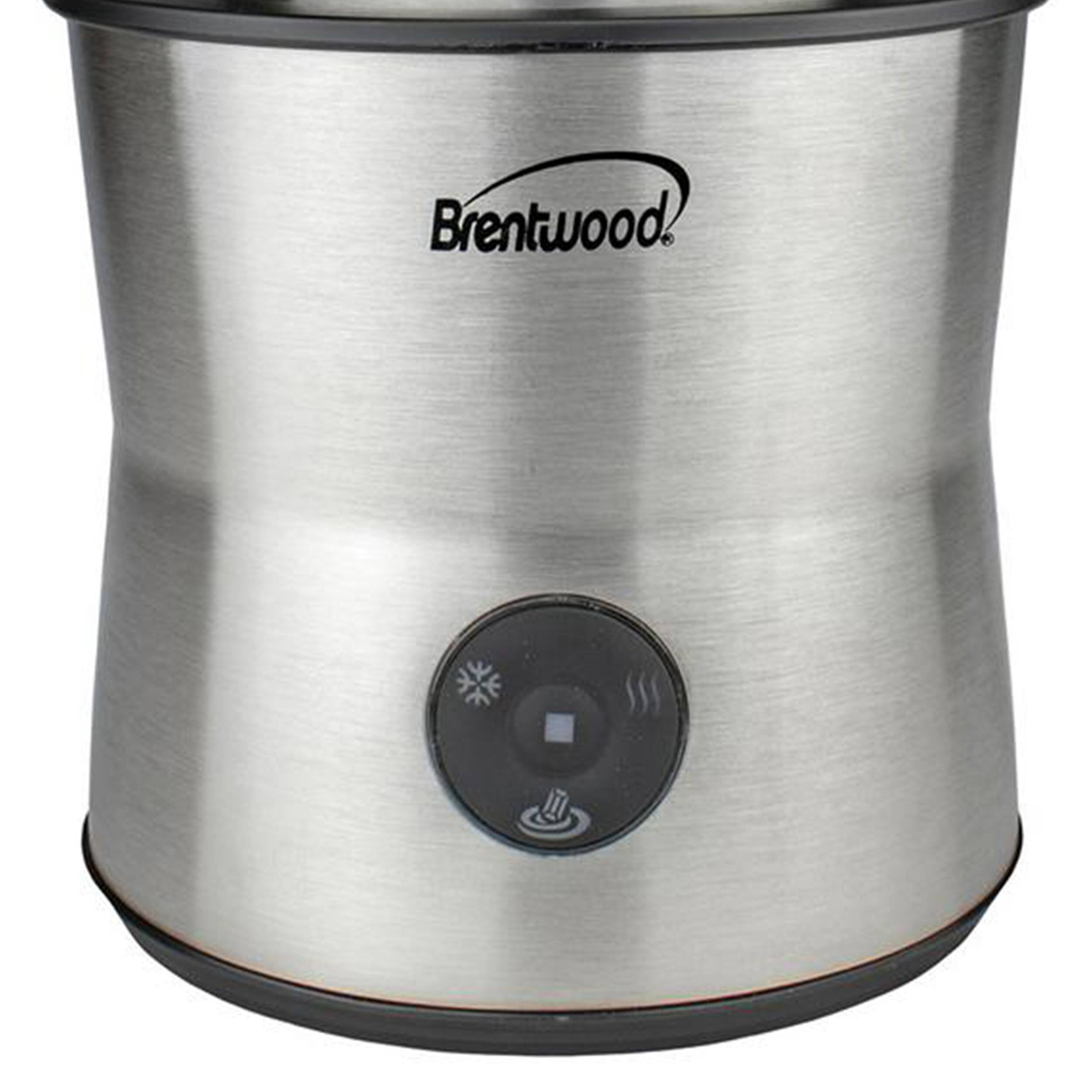 Alt View 1. Brentwood - Brentwood 15 Ounce Cordless Electric Milk Frother, Warmer, and Hot Chocolate Maker in Stainless Steel - Silver.