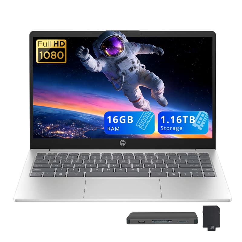 Full HD 1080  
16GB RAM  
1.16TB Storage