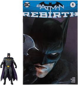 DC Direct - DC Comics -Batman: Rebirth - Page Punchers - 3" Batman Figure with Comic - COLLECTIBLES - Multicolor