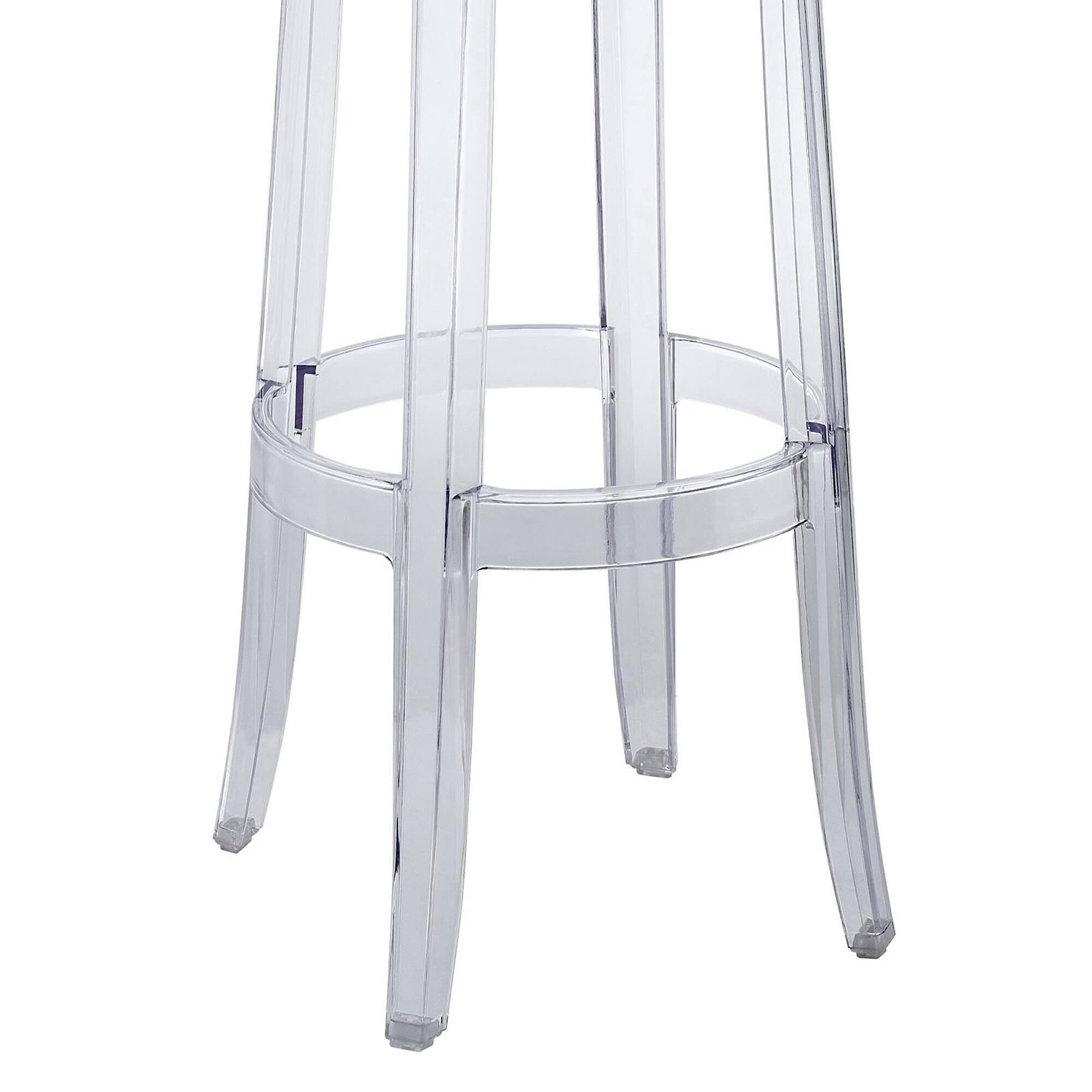Left. Modway - Casper Bar Stool Set of 2 - Clear.