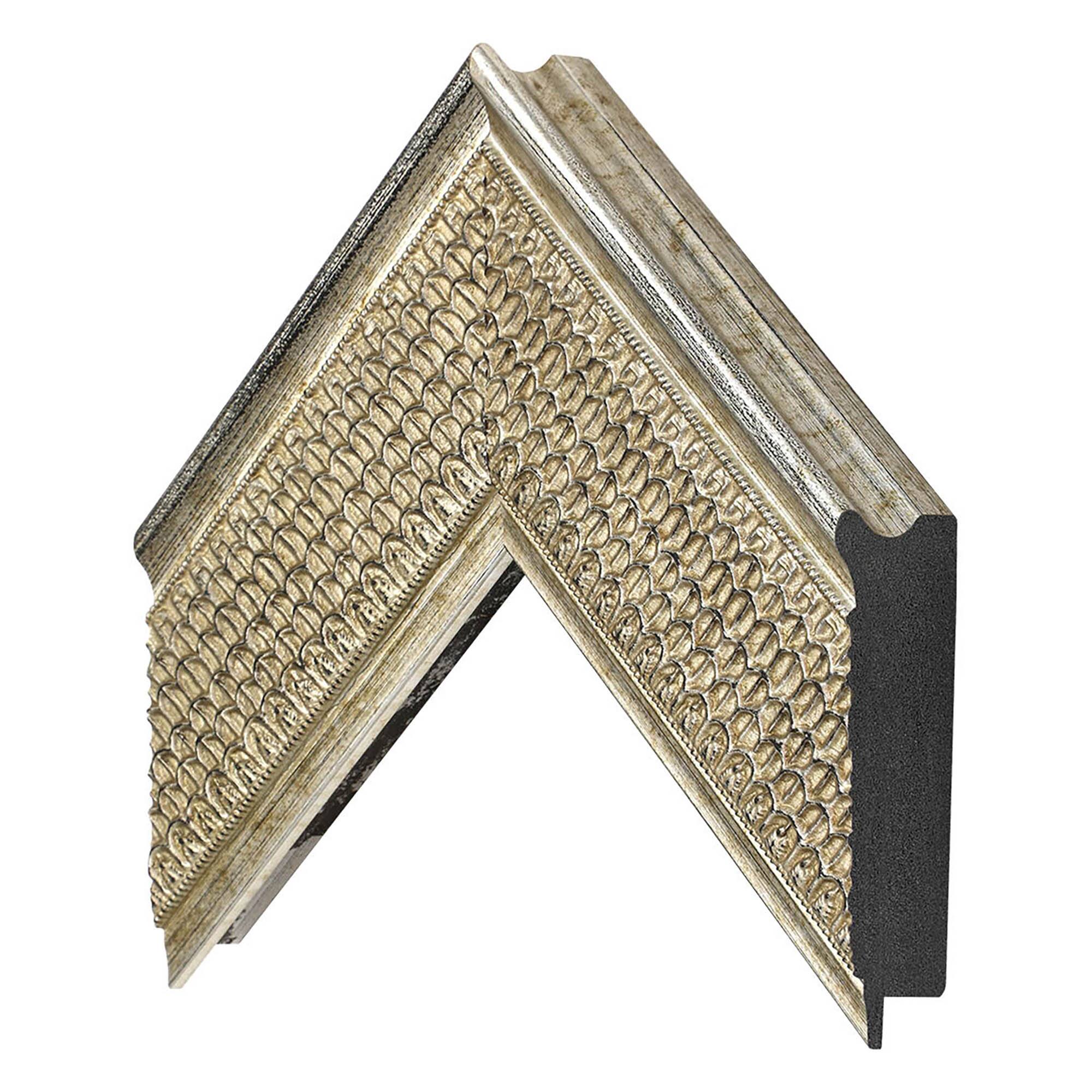 Alt View 14. Deco TV Frames - Premiere Bezel for Samsung the Frame TV - 55" - Gatsby Silver.