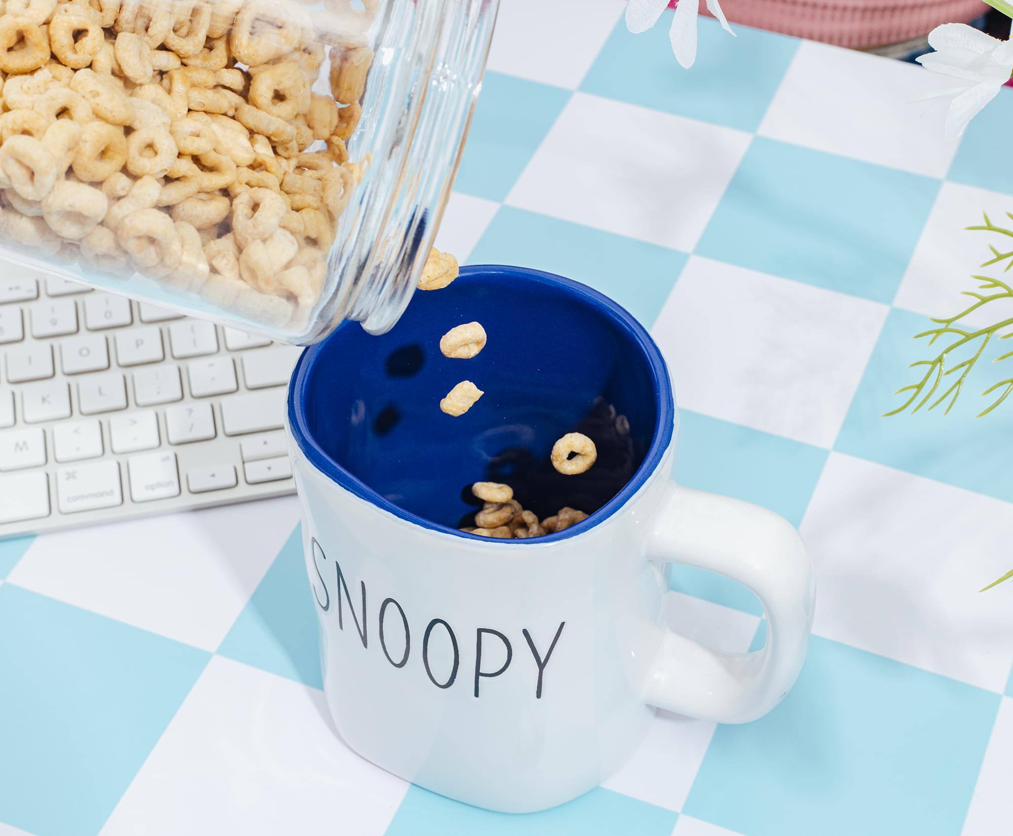 Alt View 3. Silver Buffalo - Peanuts Snoopy Ceramic Pottery Mug | Holds 25 Ounces - White.