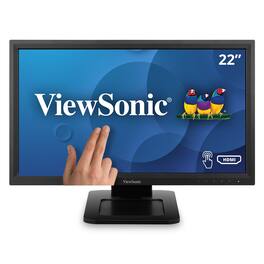 ViewSonic - Refurbished Excellent - TD2211 22" 1080p Single Point Resistive Touch Screen Monitor (CR) - Black