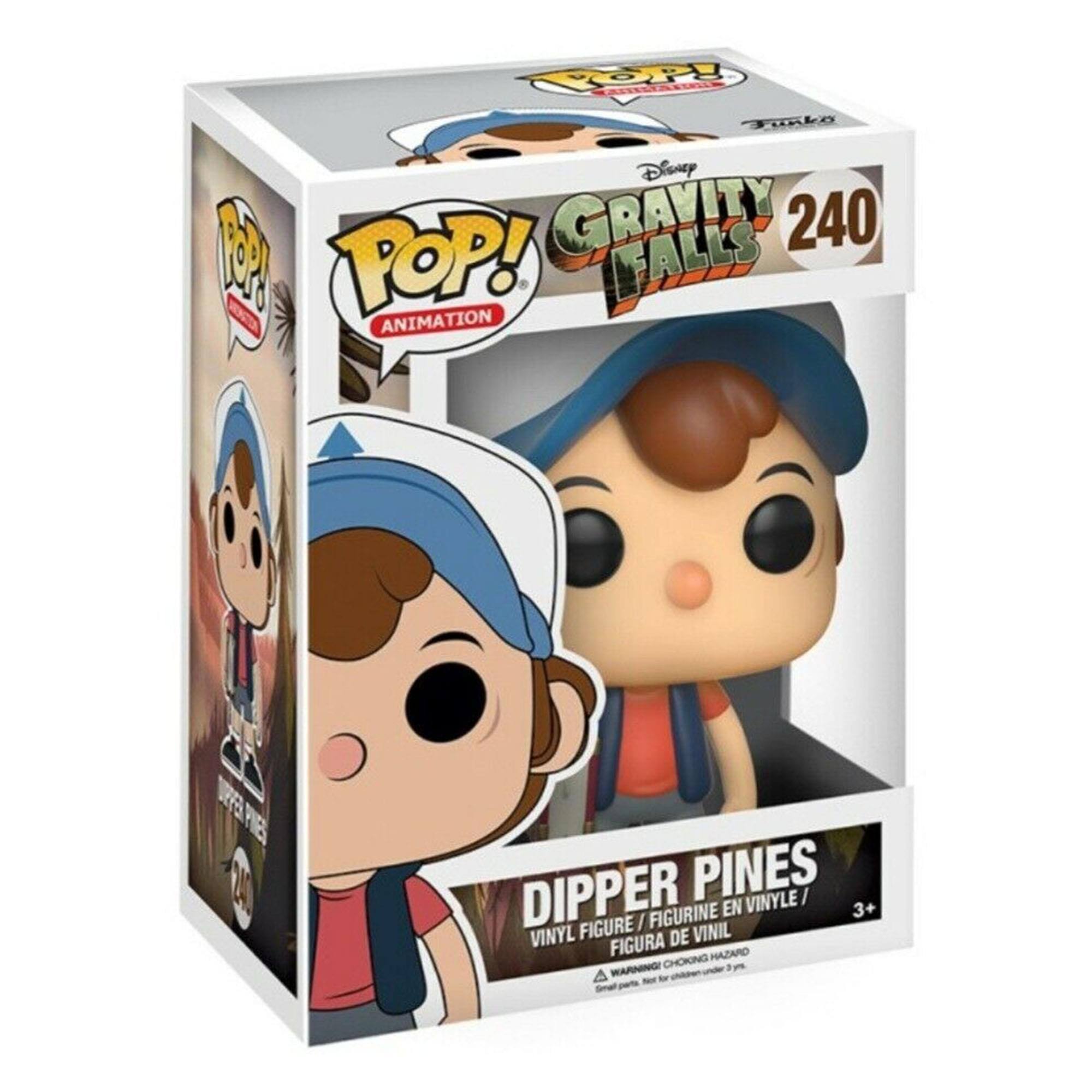 COP Tika Disney B GRAVITY FALLS 240 POP! ANIMATION PE DIPPER PINES VINYLE FIGURINE EN 3+ FIGURE / VINYL FIGURA DE VINIL CHOKING HAZARD WARNING