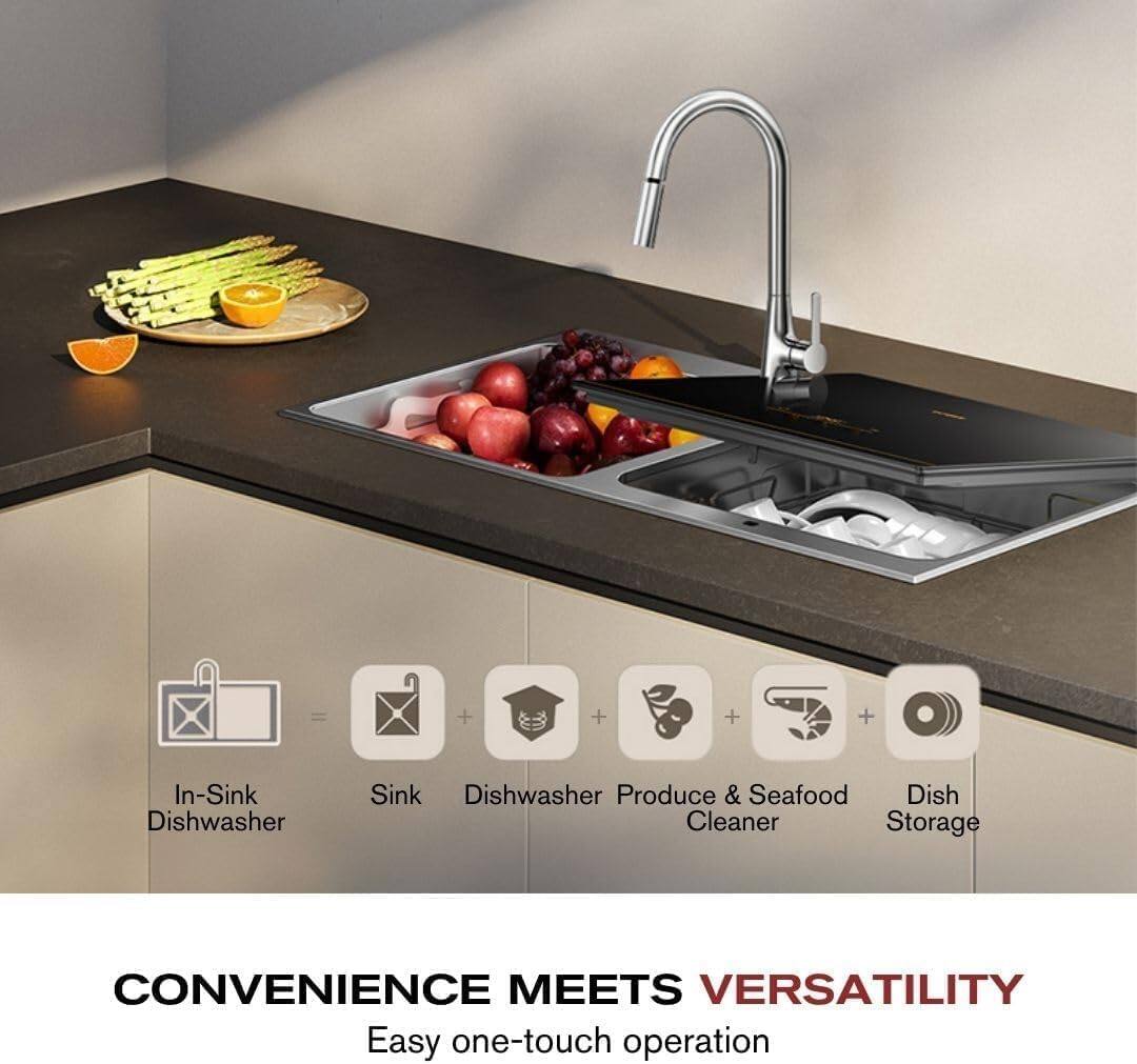 The text on the image reads: "Convenience Meets Versatility. Easy one-touch operation."