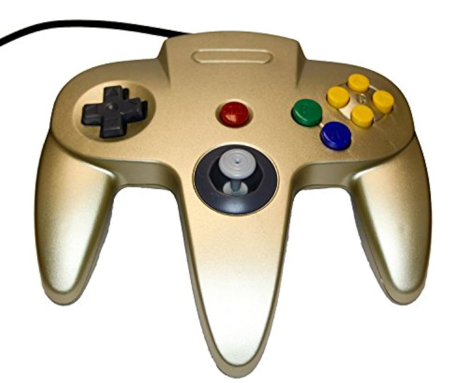 Alt View 1. Mars Devices - Gold Replacement Controller for Nintendo N64 - Gold.