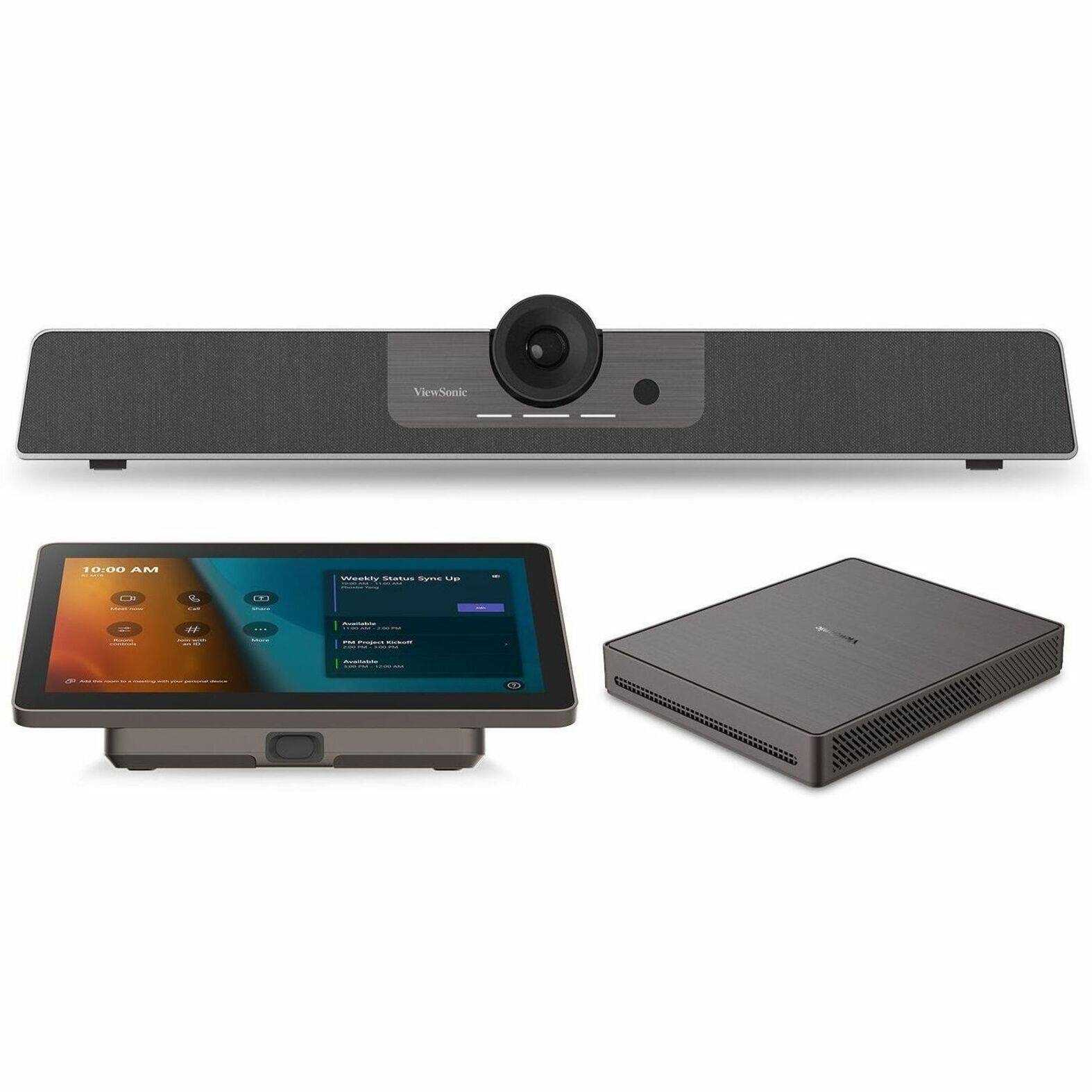 Front. ViewSonic - TRS10-UB - ViewSonic TRS10-UB Bundle for Microsoft Teams Rooms includes UMB2020, MPC310-W31-TU and MRC1010-TN - Black.