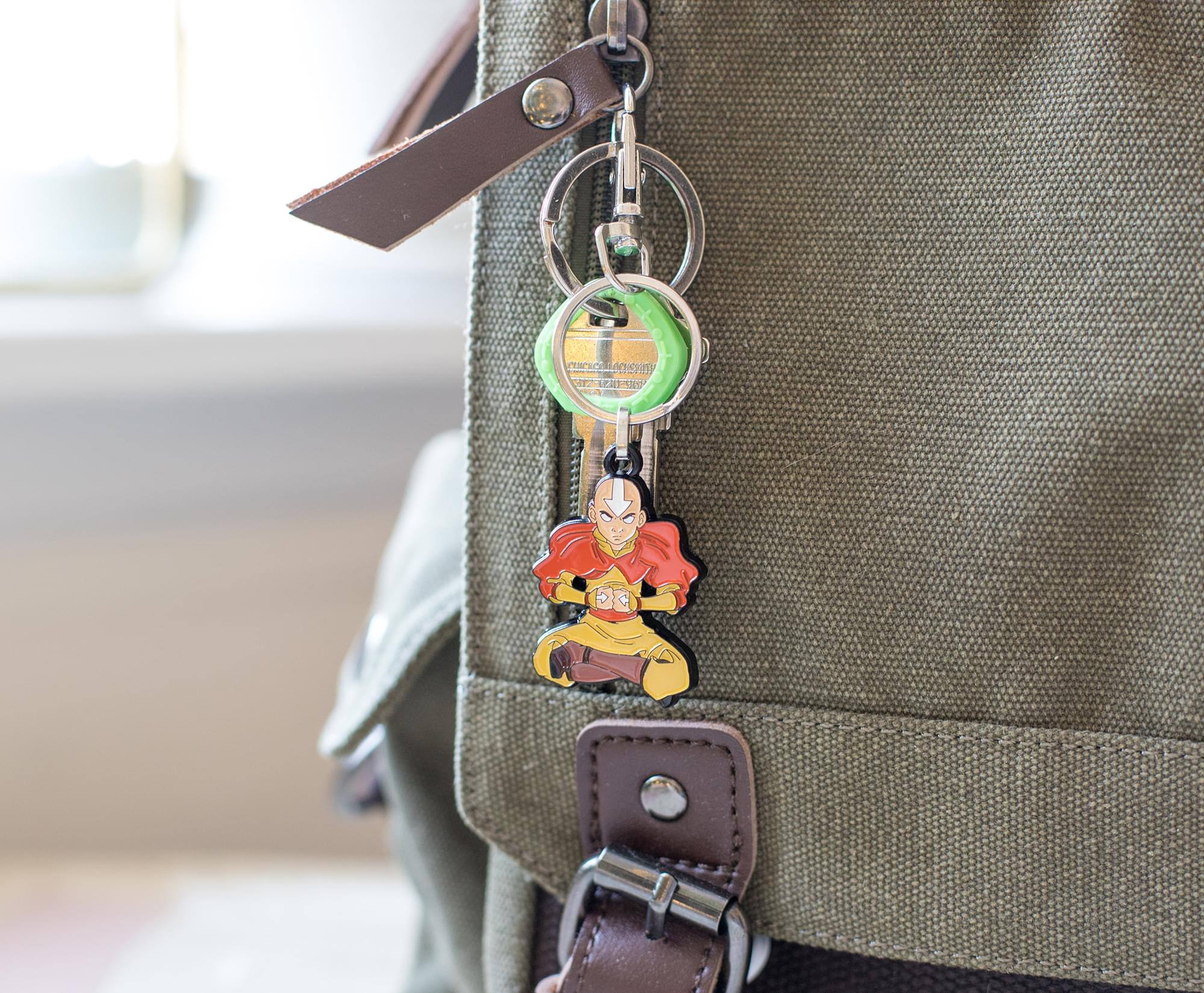 Alt View 2. SalesOne LLC - Avatar: The Last Airbender Aang Enamel Pendant Keychain - Orange.