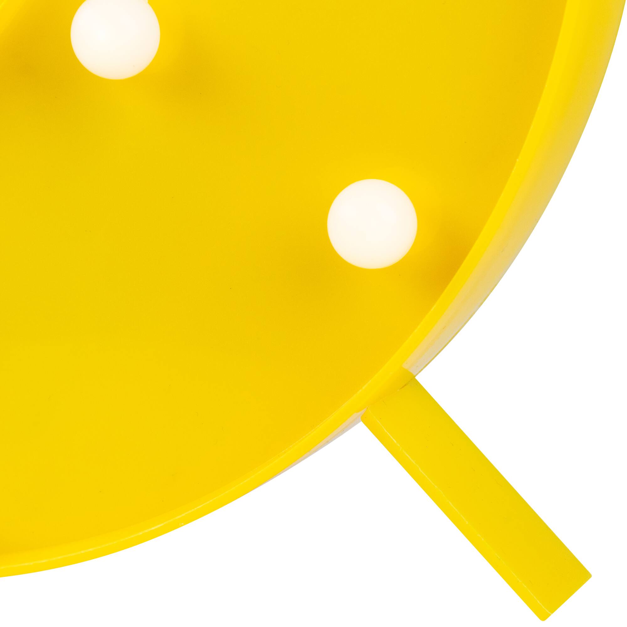 Alt View 6. Northlight - LED Lighted Crescent Moon Marquee Wall Art - 9.5" - Yellow - Yellow.