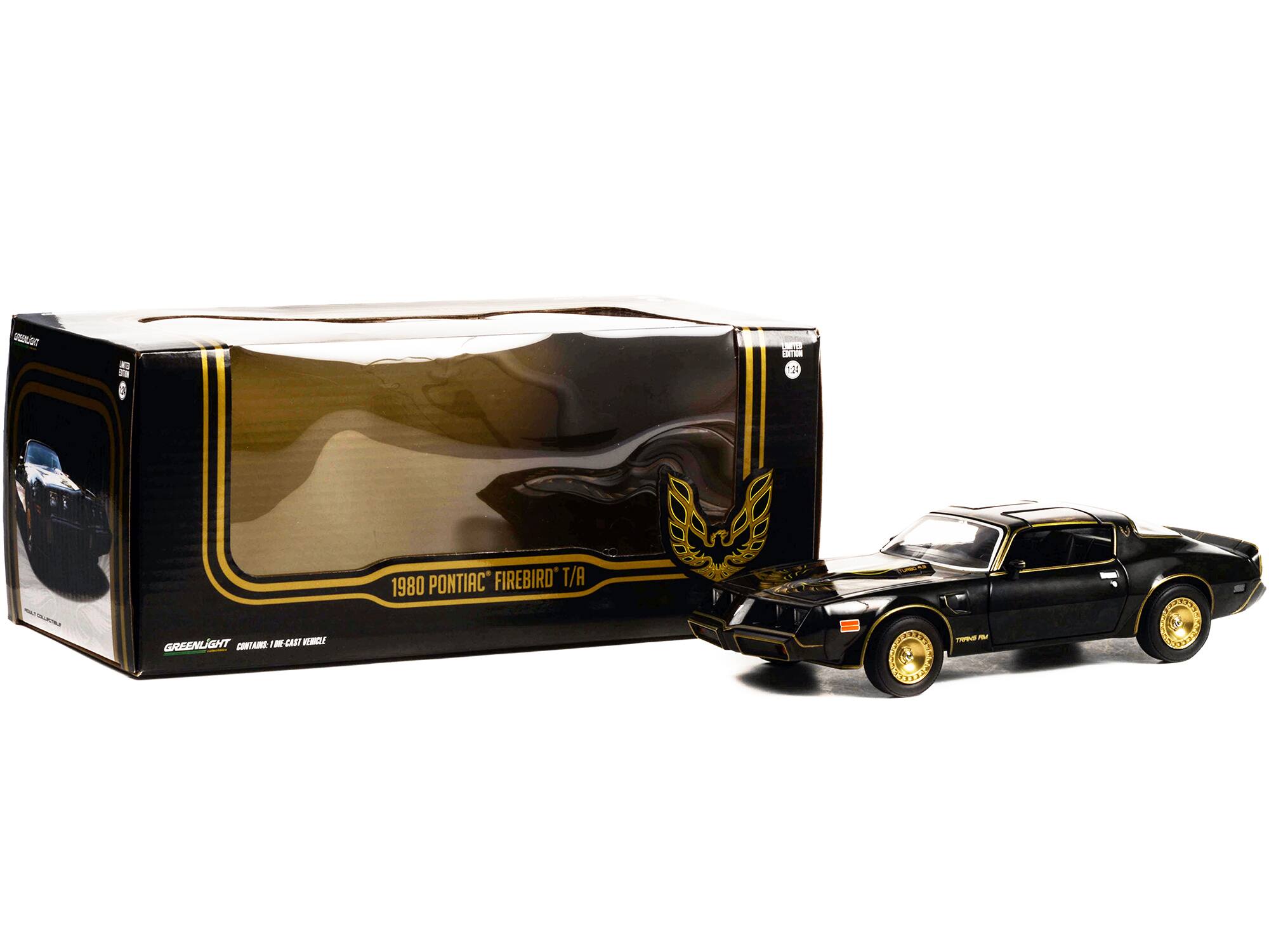 1980 PONTIAC FIREBIRD T/A  
GREENLIGHT  
CONTAINS 1:64 CAST METAL