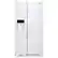 Front. Whirlpool - 36 in. Wide 21 cu. ft. Side-by-Side Refrigerator with LED Interior Lighting - White.