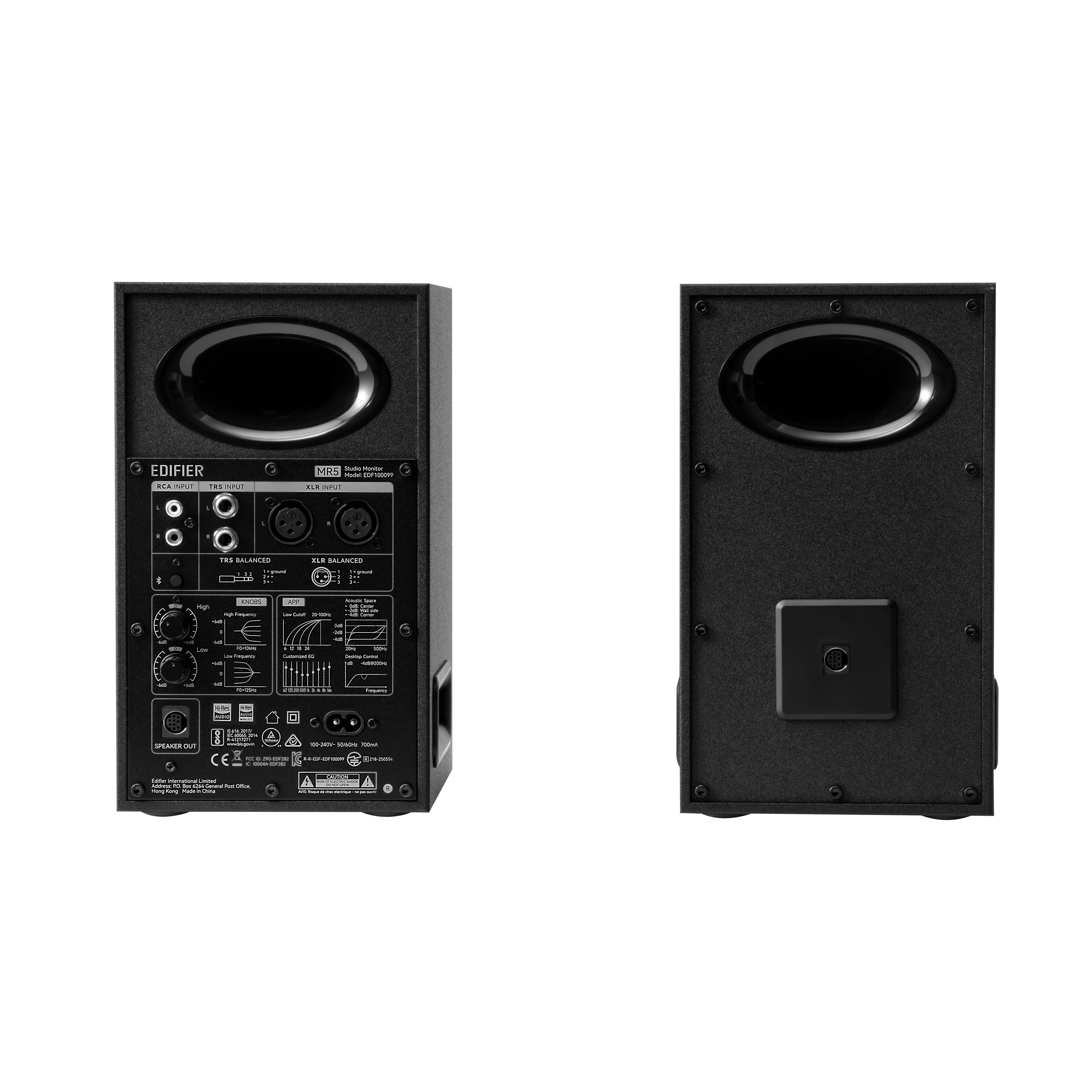 EDIFIER - MRS - RCA INPUT - TAS INPUT - XLR INPUT - TRS BALANCED - XLR BALANCED - SPEAKER OUT - CE