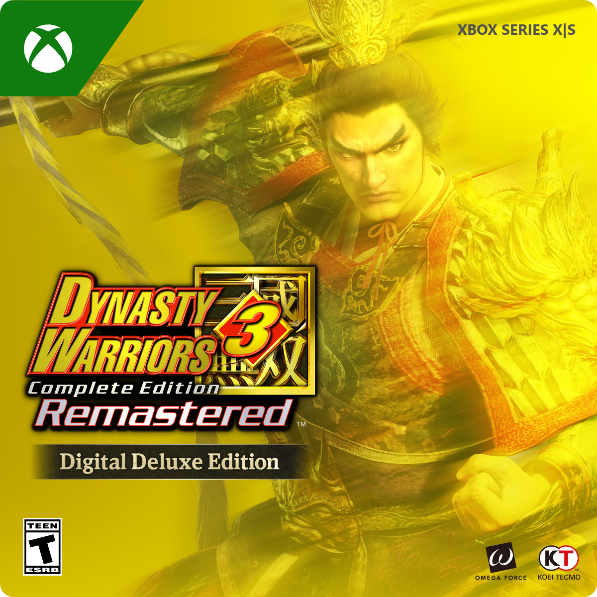 XBOX SERIES X|S

DYNASTY WARRIORS 3 HD Complete Edition Remastered™

Digital Deluxe Edition

TEEN T ESRB

W KT - OMEGA FORCE KOEI TECMO - T (Teen 13+)