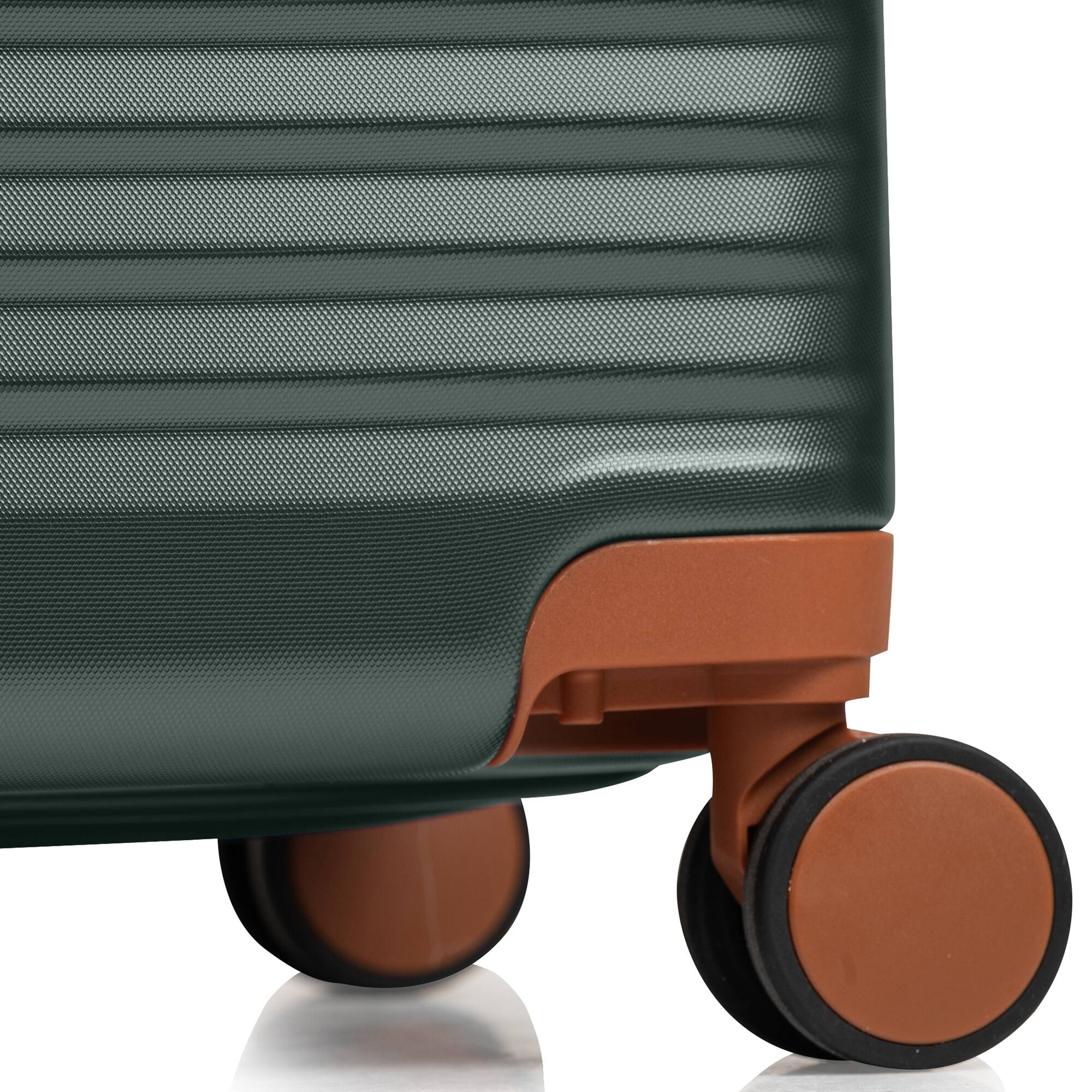 Alt View 1. Champs - Vintage II 3-Piece Luggage Set - Green.