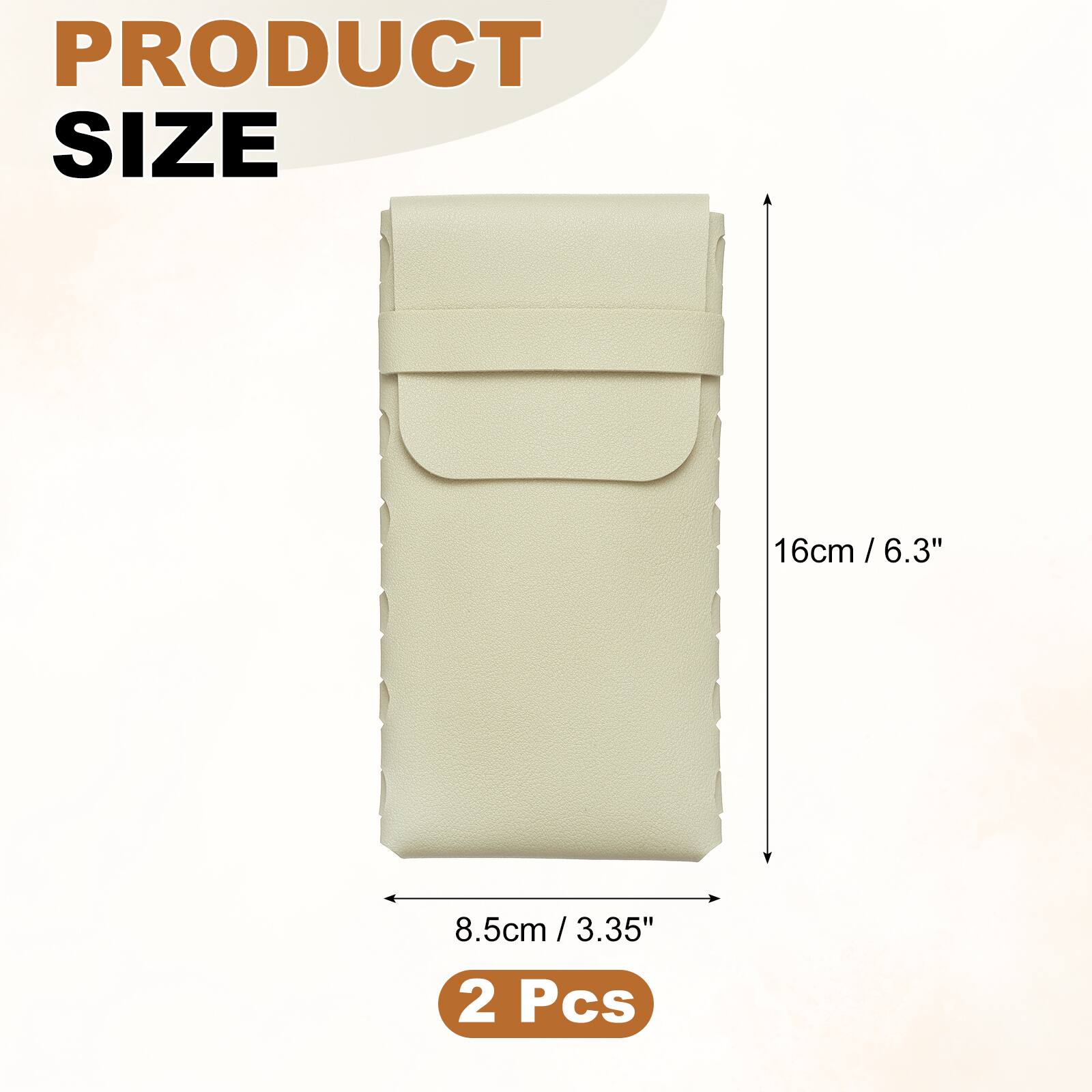 PRODUCT SIZE  
16cm / 6.3"  
8.5cm / 3.35"  
2 Pcs