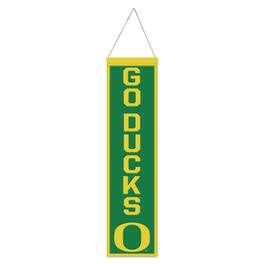 WinCraft - Oregon Ducks 8" x 32" Slogan Wool Banner - Multicolor