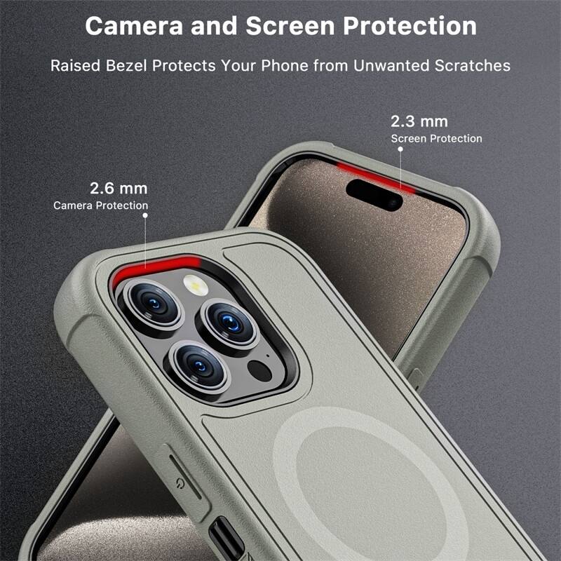 Camera and Screen Protection
Raised Bezel Protects Your Phone from Unwanted Scratches
2.3 mm Screen Protection
2.6 mm Camera Protection