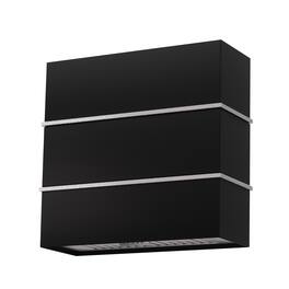 Akicon - 30 inches - Externally Vented - Wall Range Hood - Black with Nickel