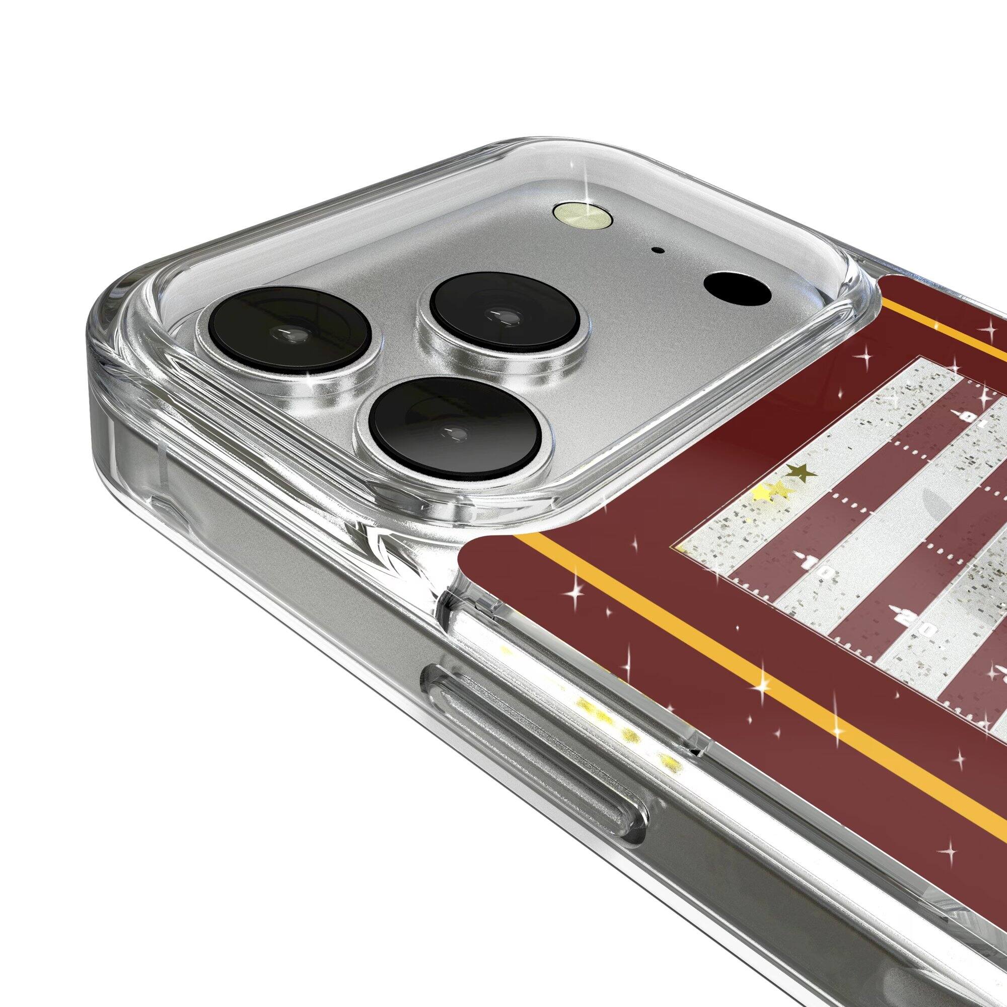 Alt View 2. Keyscaper - Washington Commanders iPhone Field Design Glitter Case - 16 Pro Max - Multicolor.