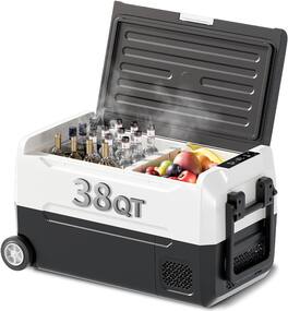 Circus Cirle - 38QT(35L) Portable Car Refrigerator - Black