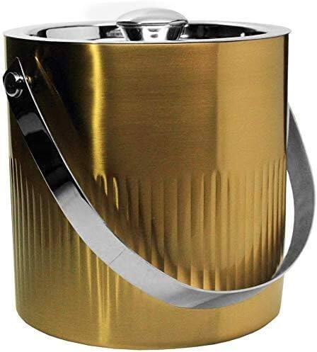 Left. Amber Sporting Goods - Connaught Place Collection 7-Piece Premium Bartender Kit – Gold/Silver Bar Set for Home & Pro Use - Gold/Silver.