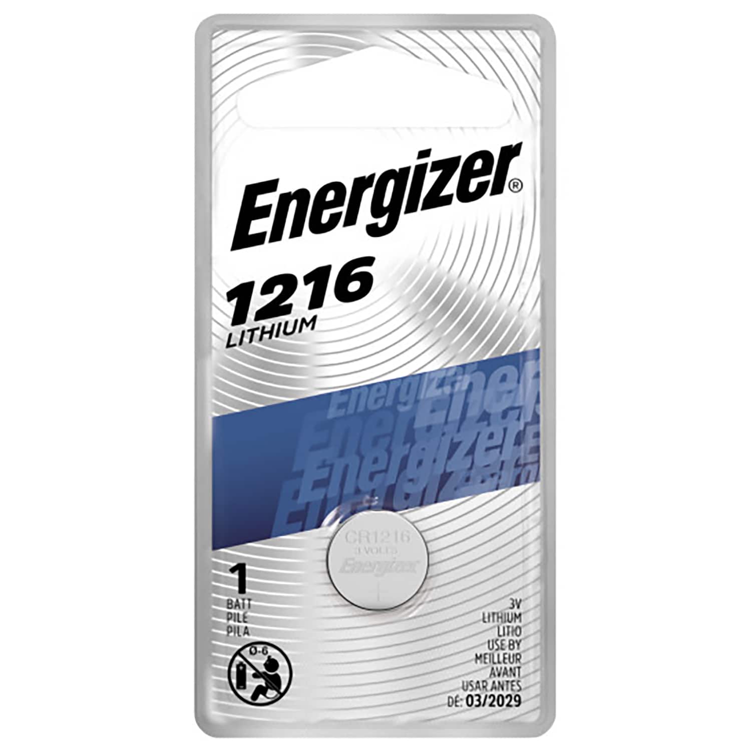 Energizer - Lithium 1216 3 V Keyless Entry Battery 1 pk