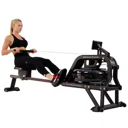 Sunny Health & Fitness - Obsidian Surge 500 m Water Rower - Black