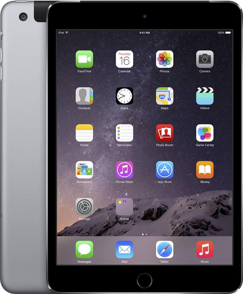 Best Buy: Apple iPad mini 3 Wi-Fi + Cellular 128GB Space Gray 