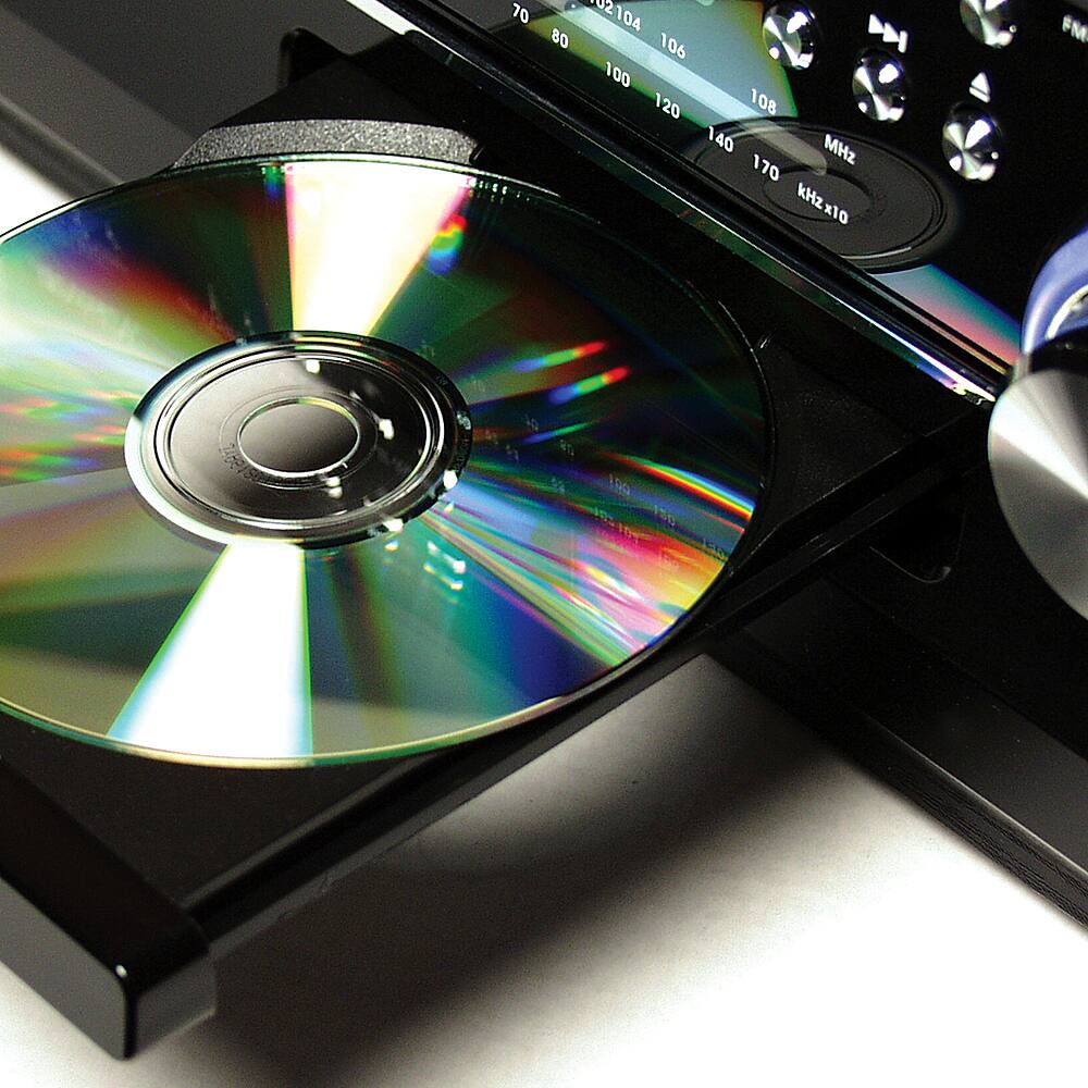 Alt View 13. Jensen - 4W CD Stereo System with Cassette, Turntable and AM/FM Radio - Black.