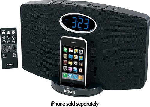 Angle Standard. Jensen - Docking Digital Music System for Apple® iPod® and iPhone®.