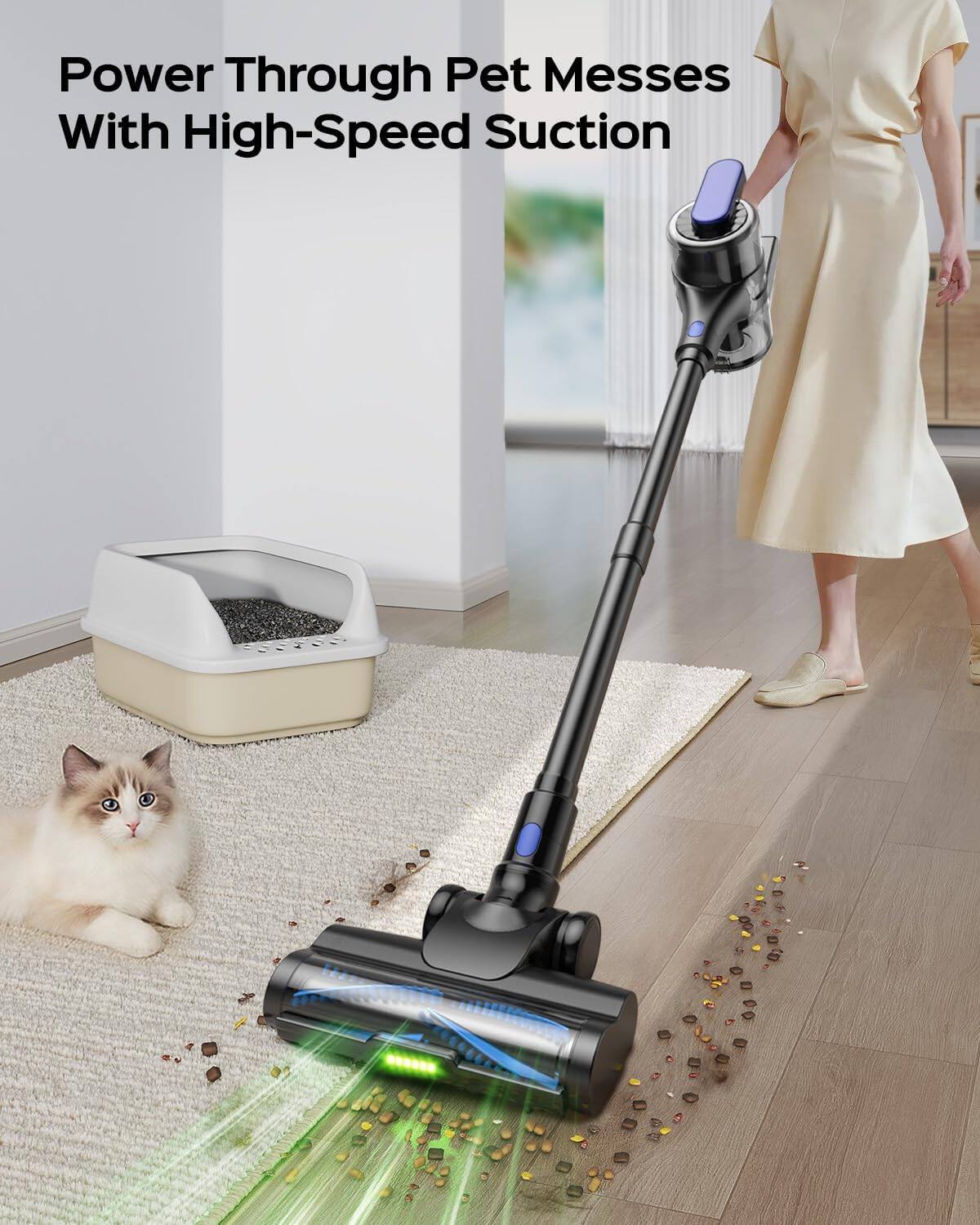Power Through Pet Messes With High-Speed Suction