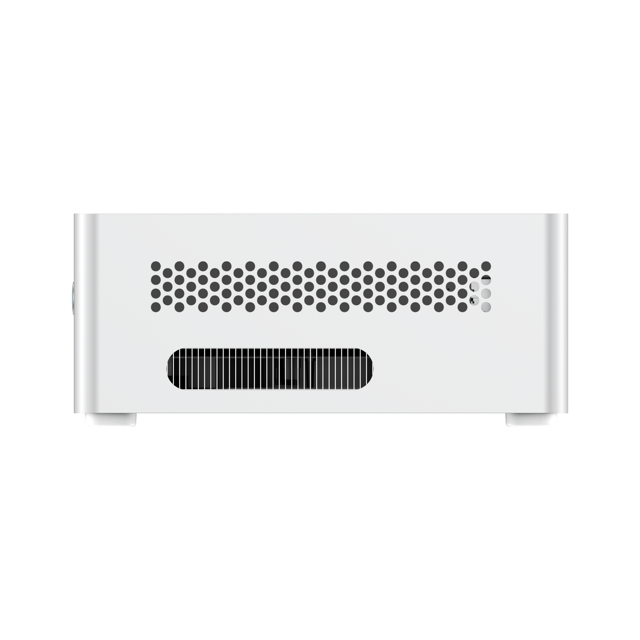 Alt View 1. Minisforum - NAB6 Lite Mini PC, 16GB DDR4 & 500GB SSD, Intel Core i5-12600H (12C/16T), Intel Iris Xe Graphics, Dual 2.5GbE LAN - silver.