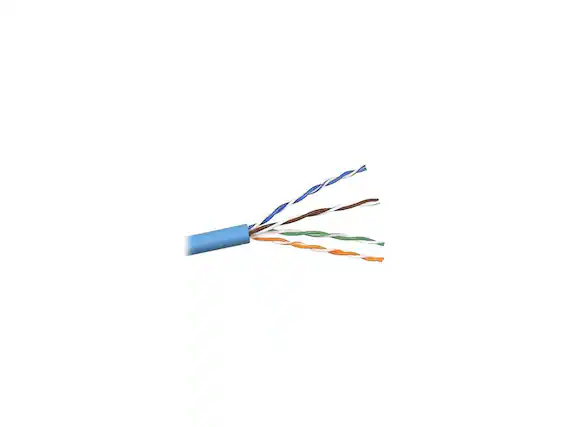 Front. Belkin - Belkin A7J704-1000-BLU Cat. 6 UTP Bulk Cable.