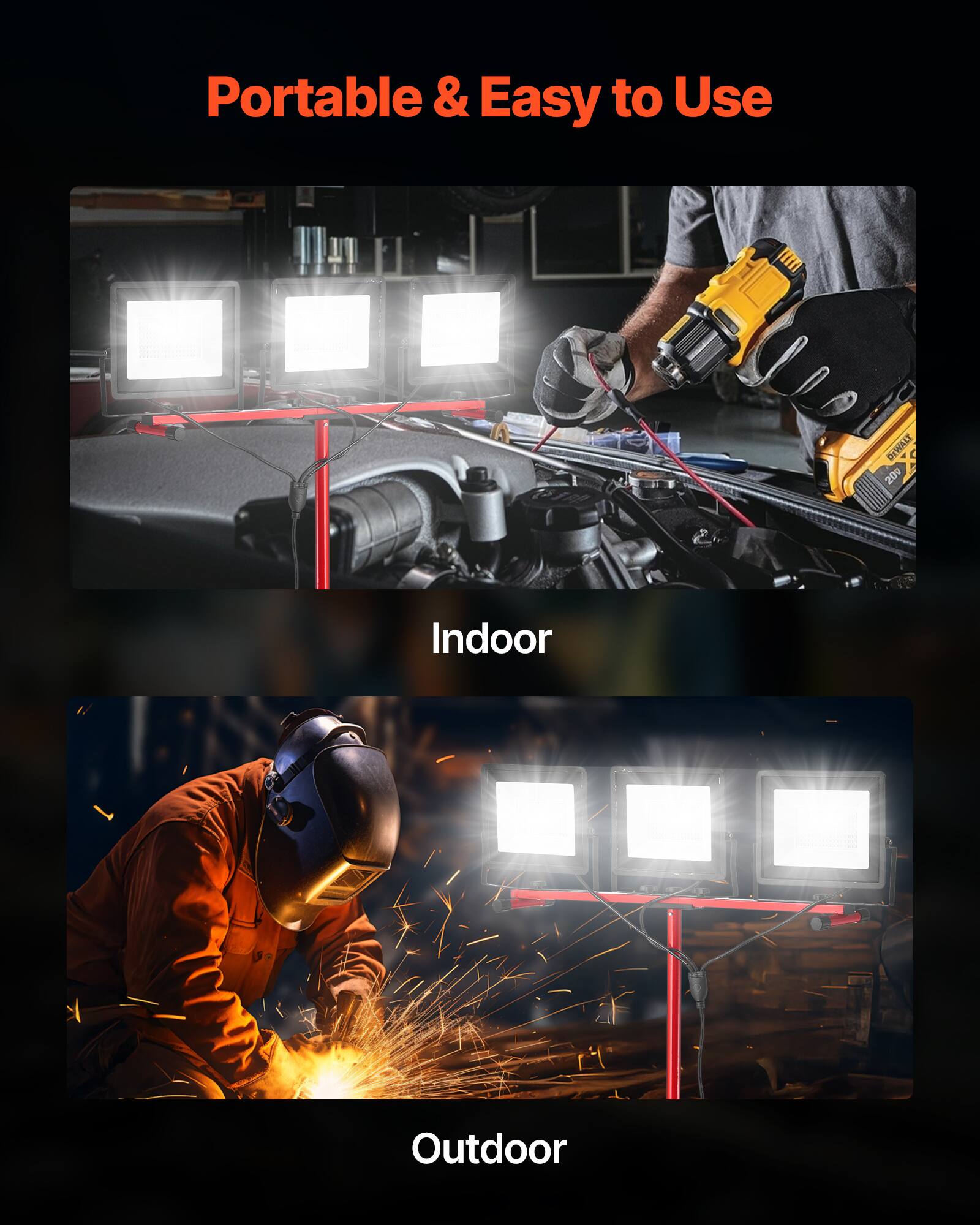 Portable & Easy to Use

Indoor

Outdoor