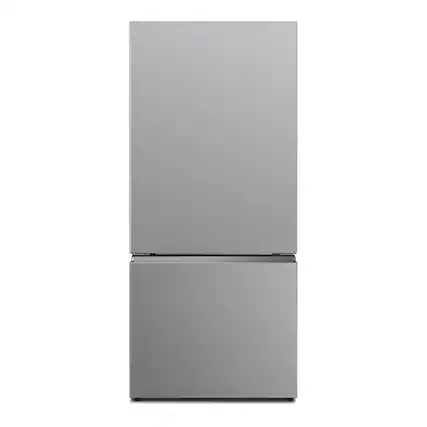 Front. Verona - Verona 30 inch Bottom Freezer Refrigerator with 17.6 cu. ft. Total Capacity in Stainless Steel Look - Stainless Steel Look.
