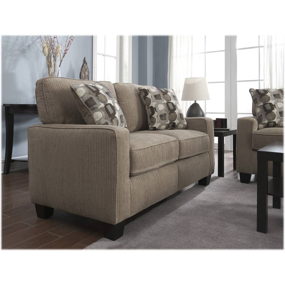 Alt View 13. Serta - RTA Santa Cruz Collection 61- inch Loveseat - Beige.