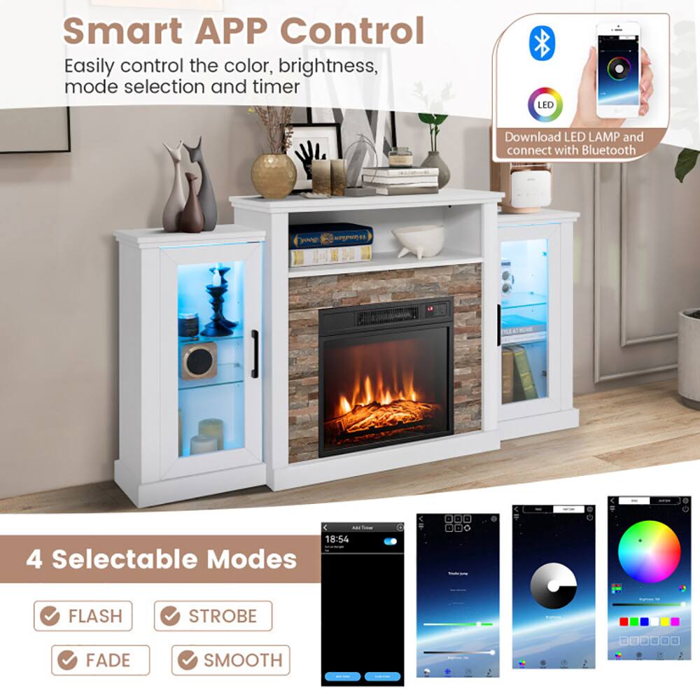 Smart APP Control  
Easily control the color, brightness, mode selection and timer  

Download LED LAMP and connect with Bluetooth  

4 Selectable Modes  
- FLASH  
- STROBE  
- FADE  
- SMOOTH