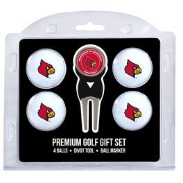 Team Golf - Louisville Cardinals 4-Ball Gift Set - Multicolor