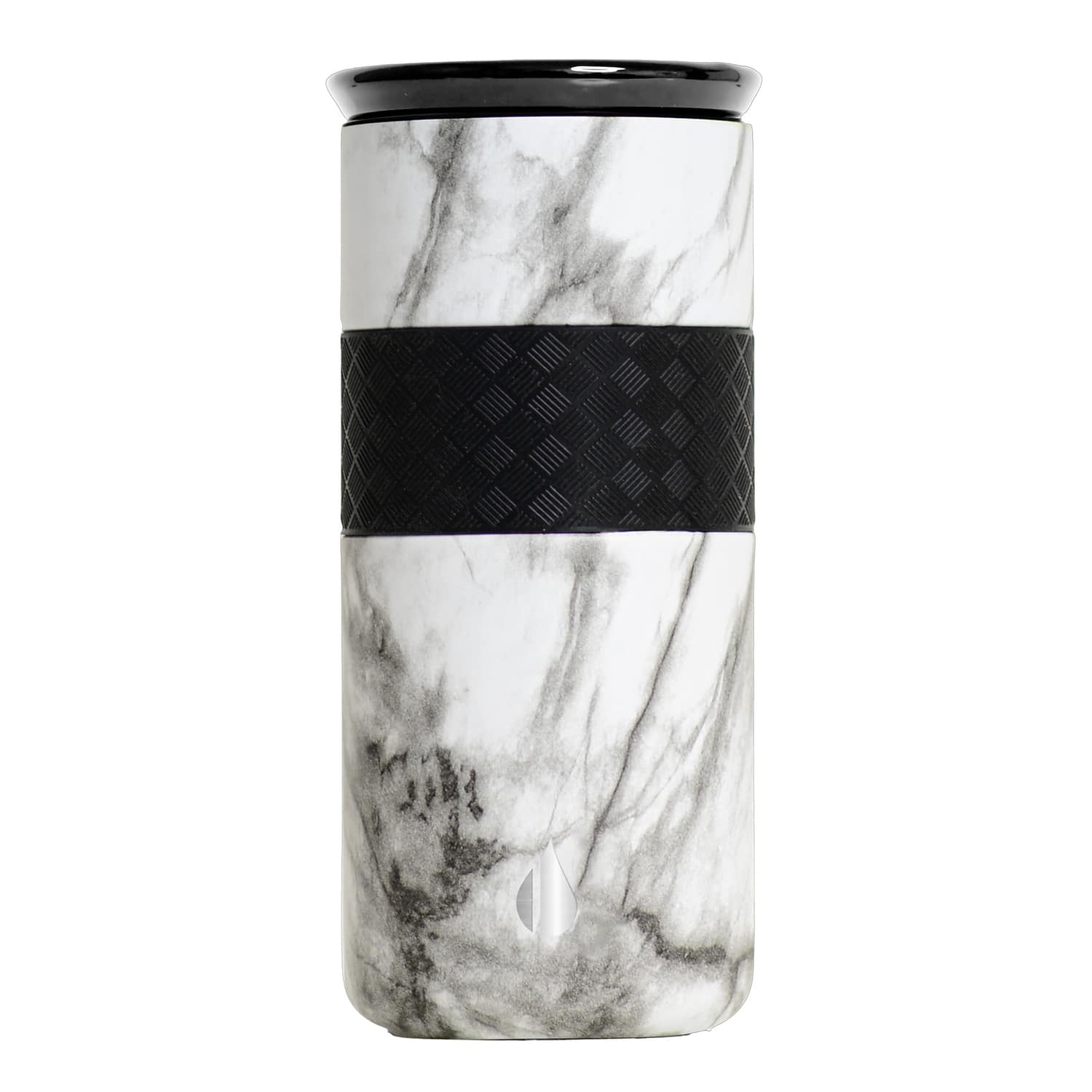 Elemental - Artisan Series Stainless Steel 16-Oz Insulated Tumbler - White Marble