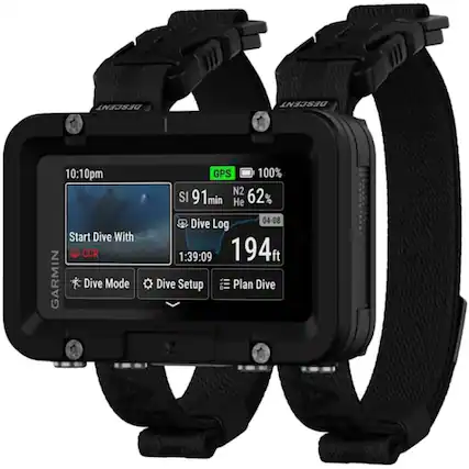 DECENT DESCENT 10:10pm Start Dive With CCR GARMIN Dive Mode GPS 100% N2 62% SI 91min 194ft Dive Log 1:39:09 04-08 Plan Dive