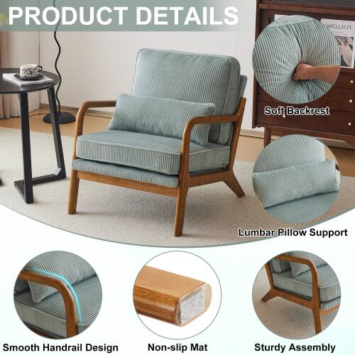 PRODUCT DETAILS

- Soft Backrest
- Lumbar Pillow Support
- Smooth Handrail Design
- Non-slip Mat
- Sturdy Assembly