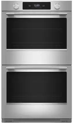 Front. KitchenAid - 30" Smart Built-In Electric Convection Double Wall Oven with Assisted Cook Cycles - PrintShield Stainless.