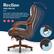 Recline AND RELAX
Easy-reach control tabs adjust your recline for a personalized fit. Left side tab unlocks the recline and twisting the knob adjusts tension.
