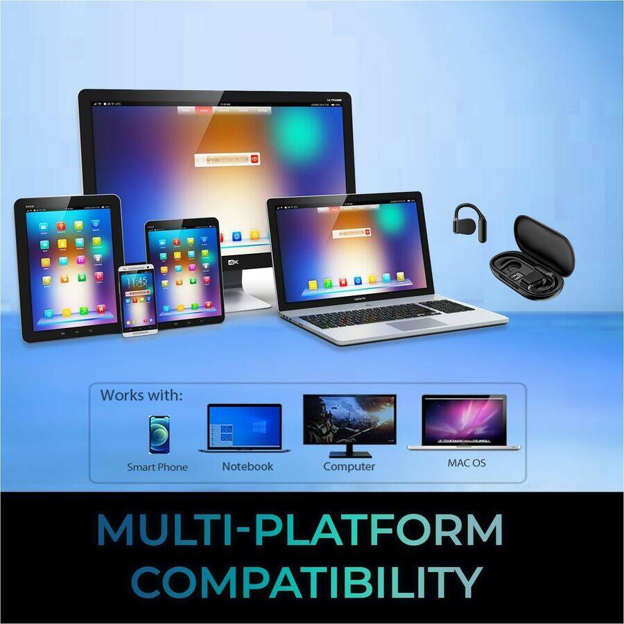 5K 11:45  
Works with: Smart Phone, Notebook Computer, MAC OS  
MULTI-PLATFORM COMPATIBILITY  

Works with:  
Smart Phone  
Notebook  
Computer  
MAC OS  

MULTI-PLATFORM COMPATIBILITY