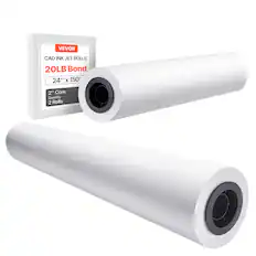 VEVOR CAD INK JET ROLLS
20LB Bond
24" x 150'
2" Core
Quantity: 2 Rolls