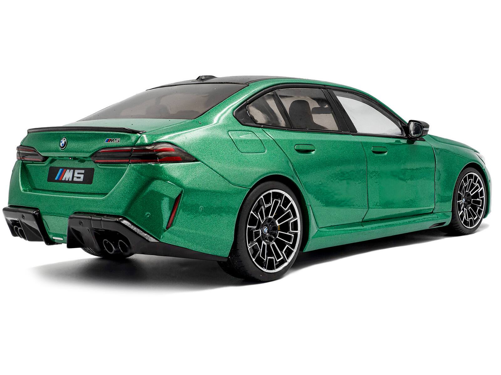 Alt View 3. Solido - 2025 BMW M5 Isle of Man Green Metallic 1/18 Diecast Model Car by Solido.