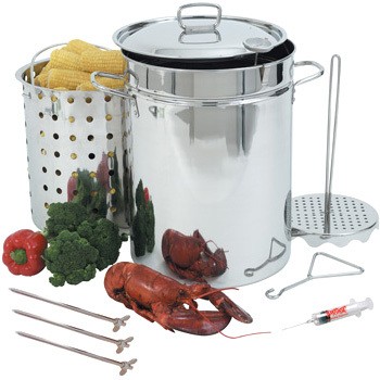 Bayou Classic 3016 30-Quart Outdoor Turkey Fryer with Basket and Fry Pot