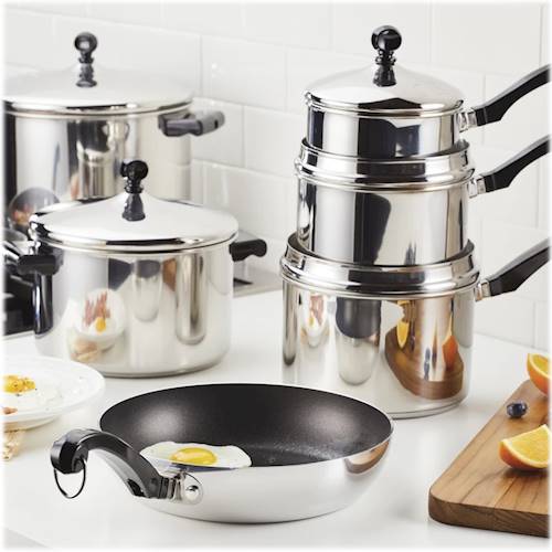 Farberware 17-Piece Classic Stainless Steel Pots and Pans Set