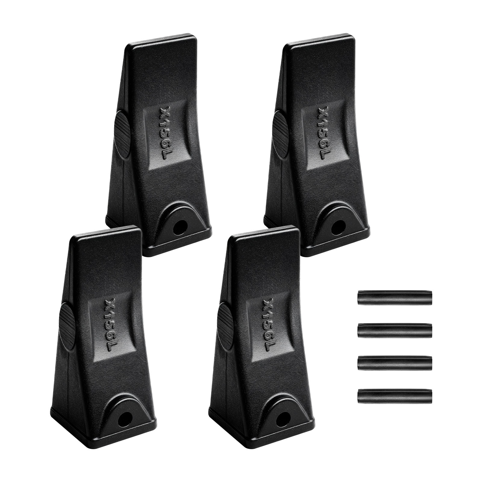 VEVOR Excavator Bucket Teeth with Pins, 4 Pack X156L Bucket Tooth